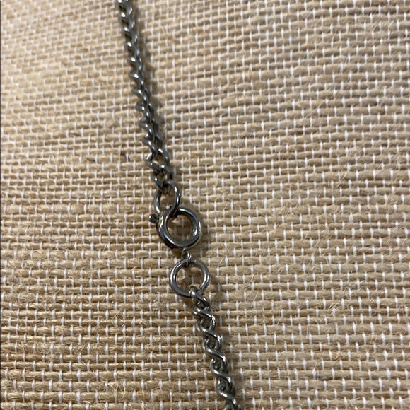 Reed & Barton Silver and Gold Peacock Heart Pendant Necklace - Picture 4 of 11